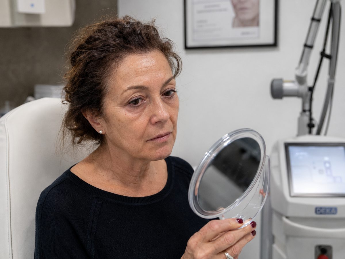 Trattamento laser per le occhiaie in clinica estetica