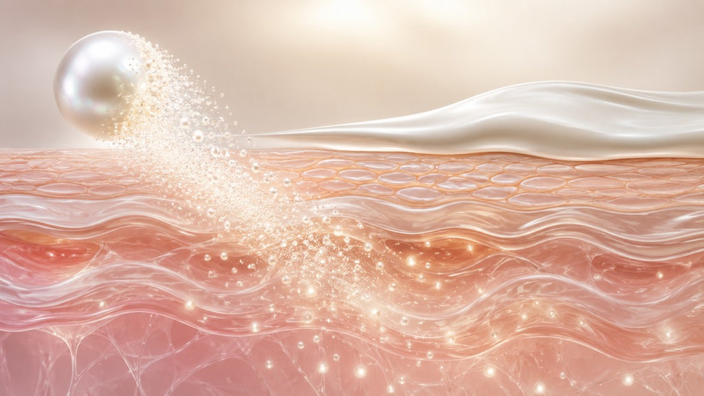 Il meccanismo d'azione della polvere di perla micronizzata sulla pelle del contorno occhi